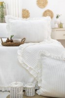Lenjerie de pat L'Essentiel Martha Cream imaginea #2 — magazin online Desire.md
