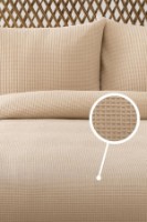 Lenjerie de pat L'Essentiel Waffle Beige imaginea #2 — magazin online Desire.md