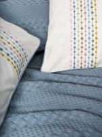 Lenjerie de pat Cotton Box Aura Pebble Indigo imaginea #4 — magazin online Desire.md