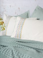 Lenjerie de pat Cotton Box Aura Pebble Mint imaginea #2 — magazin online Desire.md
