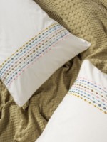 Lenjerie de pat Cotton Box Aura Pebble Mustard imaginea #2 — magazin online Desire.md