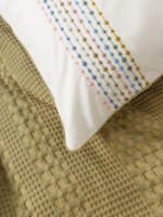Lenjerie de pat Cotton Box Aura Pebble Mustard imaginea #3 — magazin online Desire.md