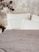 Lenjerie de pat Cotton Box Embrova Loom Beige imaginea #2 — magazin online Desire.md