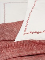 Lenjerie de pat Cotton Box Embrova Loom Claret Red imaginea #3 — magazin online Desire.md