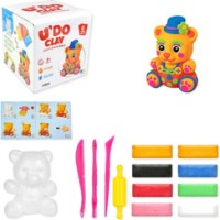 Set pentru creatie Strateg U'DO Clay Медведь 8pcsX15gr (57328)