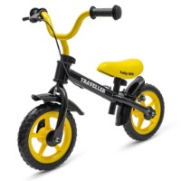 Bicicleta fără pedale Baby Mix Traveller Black/Yellow (56305)