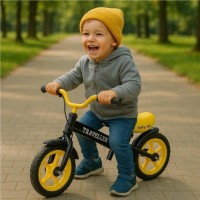 Bicicleta fără pedale Baby Mix Traveller Black/Yellow (56305) imaginea #7 — magazin online Desire.md