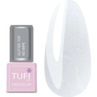 Top pentru gel-lac Tufi Profi Premium Glitter Top No Wipe 8ml