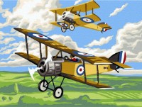 Tablou pe numere Colora Airplanes 30x40cm (EX5666)