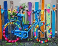 Tablou pe numere Colora Bicycle 40x50cm (GX43626)