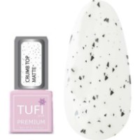 Top pentru gel-lac Tufi Profi Premium Crumb Top Matte No Wipe 8ml