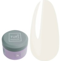 Gel de construcție Tufi Profi Premium LED Gel 01 White Crystal 15g imaginea #1 — magazin online Desire.md