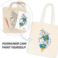 Set de decorare Rosa Ecobag-Painting Flowers In Рair (N0003621) imaginea #2 — magazin online Desire.md