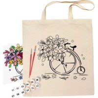 Set de decorare Rosa Ecobag-Painting Flower Bicycle (N0003606)