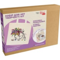Set de decorare Rosa Ecobag-Painting Flower Bicycle (N0003606) imaginea #2 — magazin online Desire.md