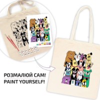 Set de decorare Rosa Ecobag-Painting Dogs (N0003612) imaginea #3 — magazin online Desire.md