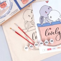 Set de decorare Rosa Ecobag-Painting Cute Bunnies (N0003623) imaginea #3 — magazin online Desire.md