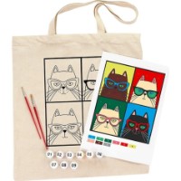 Set de decorare Rosa Ecobag-Painting Cats With Glasses (N0003620)