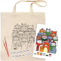Set de decorare Rosa Ecobag-Painting Cats In Hats (N0003646)