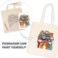 Set de decorare Rosa Ecobag-Painting Cats In Hats (N0003646) imaginea #2 — magazin online Desire.md
