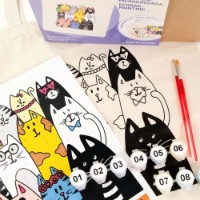 Set de decorare Rosa Ecobag-Painting Cats (N0003601) imaginea #2 — magazin online Desire.md
