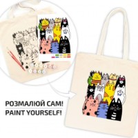 Set de decorare Rosa Ecobag-Painting Cats (N0003601) imaginea #3 — magazin online Desire.md