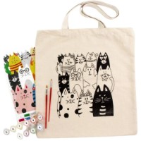Set de decorare Rosa Ecobag-Painting Cats (N0003601)