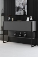 Masă consolă Hanah Home Luxe Black Anthracite