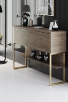 Masă consolă Hanah Home Luxe Gold Walnut imaginea #2 — magazin online Desire.md