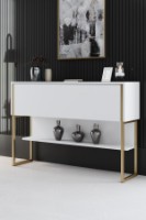 Masă consolă Hanah Home Luxe Gold White