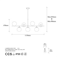 Люстра Opviq Fazli 10535 фото №6 — интернет-магазин Desire.md