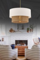 Люстра Opviq Echo Beige/White