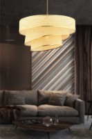 Lustră Opviq Couper Hazeran Camel/Gold