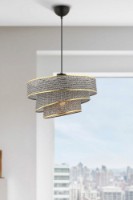 Люстра Opviq Couper Hazeran Grey/Gold