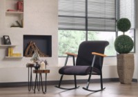 Кресло-качалка Atelier Del Sofa Yoka Black