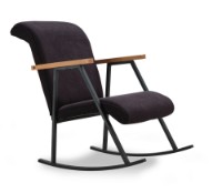 Кресло-качалка Atelier Del Sofa Yoka Black фото №3 — интернет-магазин Desire.md