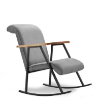 Кресло-качалка Atelier Del Sofa Yoka Grey фото №3 — интернет-магазин Desire.md