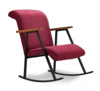 Кресло-качалка Atelier Del Sofa Yoka Maroon фото №3 — интернет-магазин Desire.md