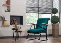 Кресло-качалка Atelier Del Sofa Yoka Petrol Blue