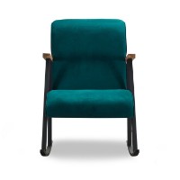 Fotoliu balansoar Atelier Del Sofa Yoka Petrol Blue imaginea #2 — magazin online Desire.md