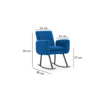 Кресло-качалка Atelier Del Sofa Kono Blue фото №6 — интернет-магазин Desire.md