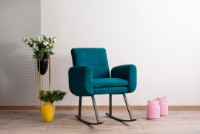 Кресло-качалка Atelier Del Sofa Kono Petrol Green