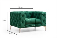 Кресло Atelier Del Sofa Como Green фото №4 — интернет-магазин Desire.md