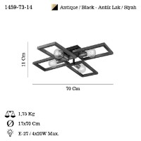 Люстра Opviq Era 73-14 фото №3 — интернет-магазин Desire.md