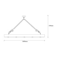 Люстра Opviq Erebos 106-AV фото №3 — интернет-магазин Desire.md