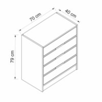 Комод Hanah Home Elina 8173 фото №8 — интернет-магазин Desire.md