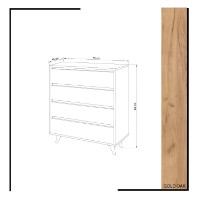 Комод Hanah Home Suvera фото №5 — интернет-магазин Desire.md