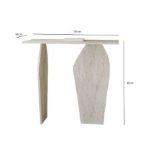Masă consolă Hanah Home Arya Travertine imaginea #6 — magazin online Desire.md