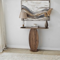 Masă consolă Hanah Home Ellittica Walnut imaginea #2 — magazin online Desire.md