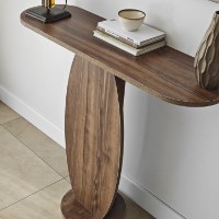 Masă consolă Hanah Home Ellittica Walnut imaginea #3 — magazin online Desire.md